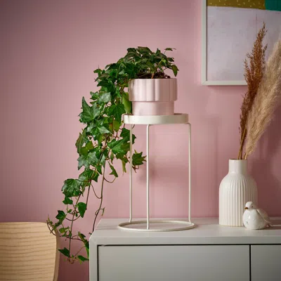 Ikea Hängsälg Plant Pot, Light Pink, 3 ½ "
