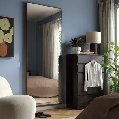 Ikea Hovet Mirror, Oak Effect/brown, 30 3/4x77 1/8 "