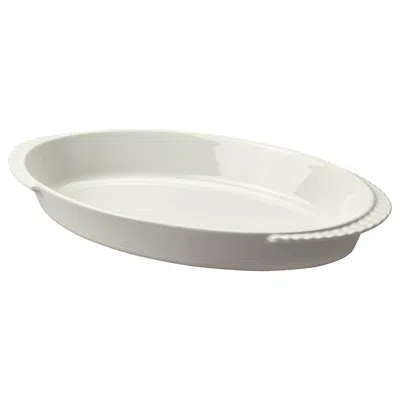 Ikea Höstagille Baking Dish, Off-white, 21x12 "