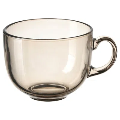 Ikea Höstagille Mug, Light Brown Tempered Glass, 17 oz
