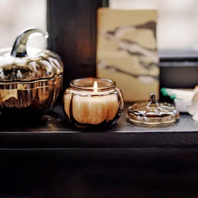 Ikea Höstagille Scented Candle In Glass, Spiced Pumpkin/green, 20 Hr