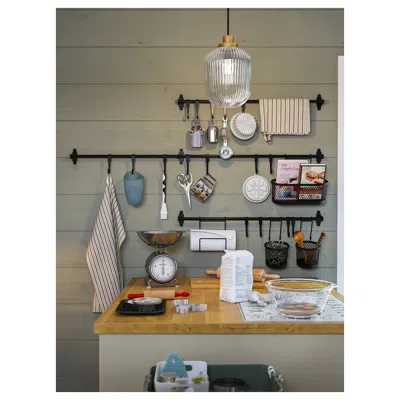 Ikea Hultarp Papertowel Holder, Black, Width: 6 "