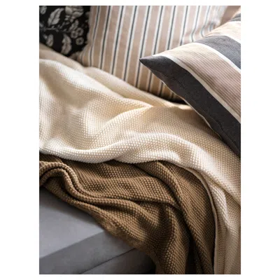 Ikea Humlemott Throw, Off-white, 51x67 " In Multi