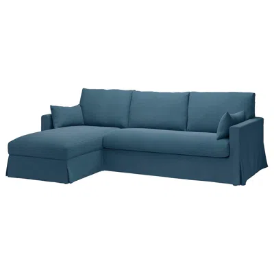 Ikea Hyltarp Cover For 3-seat Sofa With Chaise Left, Tallmyra Blue