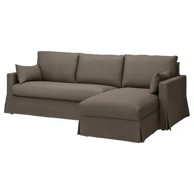 Ikea Hyltarp Cover For 3-seat Sofa With Chaise Right, Gransel Gray-brown