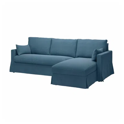 Ikea Hyltarp Cover For 3-seat Sofa With Chaise Right, Tallmyra Blue