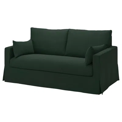 Ikea Hyltarp Cover For Loveseat, Tallmyra Dark Green