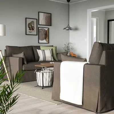 Ikea Hyltarp Loveseat, Gransel Gray-brown, Armrest Height: 24 3/4 "