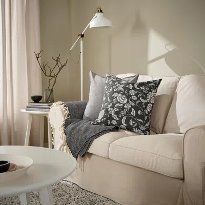 Ikea Idalinnea Cushion Cover, Anthracite, 20x20 "