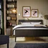 Ikea Idanäs Bed Frame, Dark Brown Stained, King