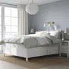Ikea Idanäs Bed Frame With Storage, White, Queen In White