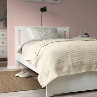 Ikea Indira Bedspread, Natural/unbleached Cotton, Queen/king