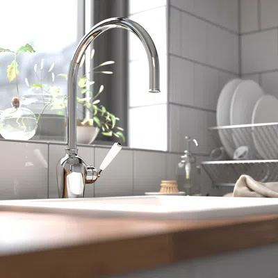 Ikea Insjön Kitchen Faucet, Chrome Plated, Height: 15 3/4 "