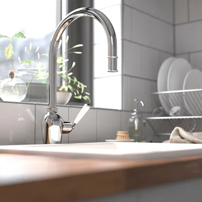 Ikea Insjön Kitchen Faucet With Pull-out Spout, Chrome Plated, Length: 11 ½ "