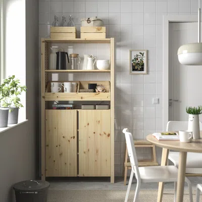 Ikea Ivar Shelving Unit, With Box Shelf/pine, 35x11 3/4x70 1/4 "