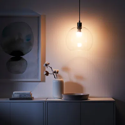 Ikea Jakobsbyn Pendant Lamp Shade, Clear Glass, 12 "