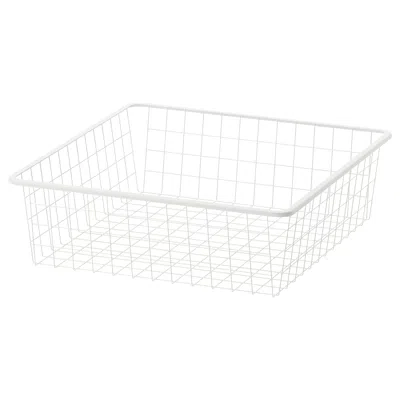Ikea Jonaxel Wire Basket, White, 19 5/8x20 1/8x5 7/8 "