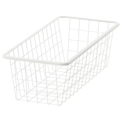 Ikea Jonaxel Wire Basket, White, 9 7/8x20 1/8x5 7/8 "