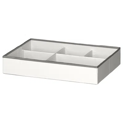 Ikea Jättebjörn Organizer, White/gray, 19 ¾x13 ¾x3 ½ "