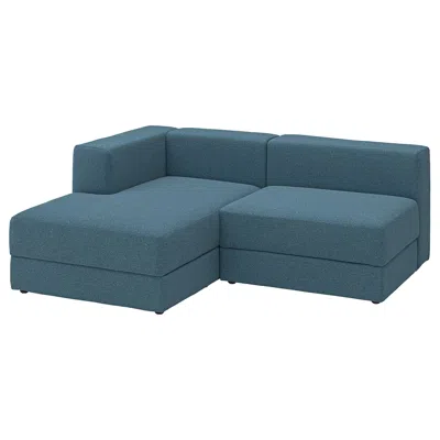 Ikea Jättebo 2.5-seat Mod Sofa With Chaise, Left/axvall Dark Gray-blue, Width: 74 3/4 "
