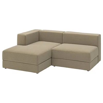 Ikea Jättebo 2.5-seat Mod Sofa With Chaise, Left/johanneshov Brown-beige, Width: 74 3/4 "