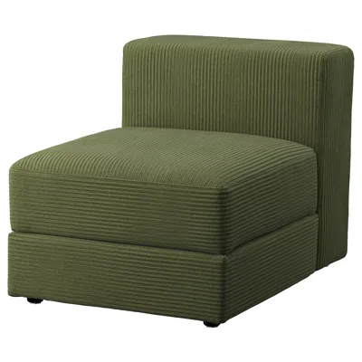 Ikea Jättebo Cover 1-seat Module With Storage, Samsala Dark Yellow-green