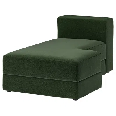 Ikea Jättebo Cover Chaise Module, Right, Johanneshov Dark Green