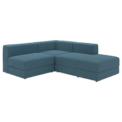 Ikea Jättebo Mod Corner Sofa, 2.5-seat With Chaise, Right/axvall Dark Gray-blue, Depth: 25 5/8 "