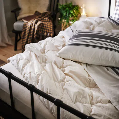 Ikea Jättefräken Duvet Cover And Pillowcase(s), White/dark Gray, King