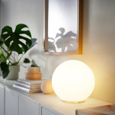 Ikea Kajplats Led Bulb E26 1600 Lumen, Smart White Spectrum/globe/opal White, Default Colour Temperature: