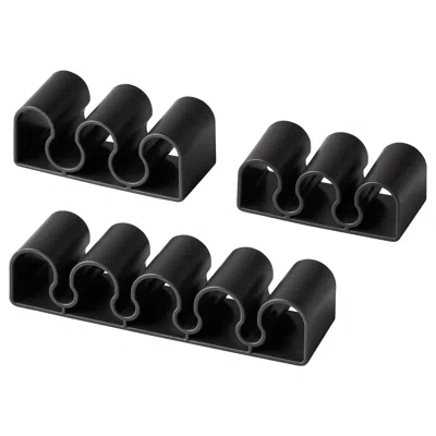 Ikea Kalkstuff Cable Holder, Set Of 3, Dark Gray, Length: 3 "