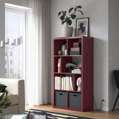 Ikea Kallax Shelf Unit, Brown-red, 57 5/8x15 3/8x30 1/8 "