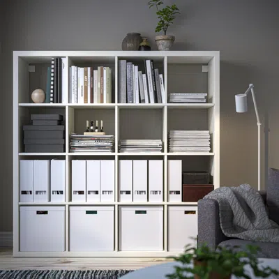 Ikea Kallax Shelf Unit, White, 57 7/8x57 5/8 "