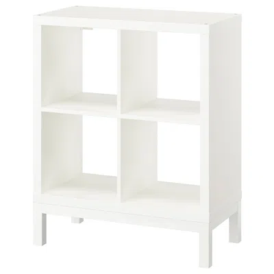 Ikea Kallax Shelving Unit With Underframe, White/white, 30 3/8x37 "