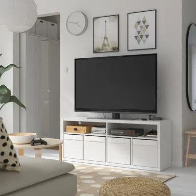 Ikea Kallax Tv Unit, White, 57 3/4x23 1/2 "