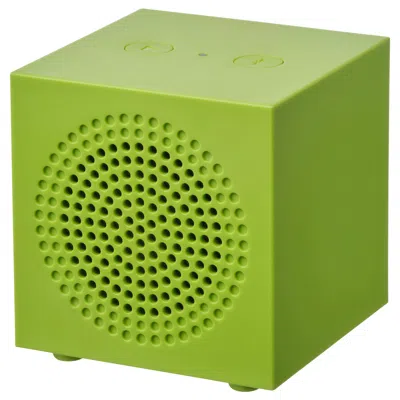 Ikea Kallsup Portable Bluetooth Speaker, Yellow-green, Width: 2 3/4 "