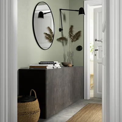 Ikea Kallviken Door, Dark Gray Concrete Effect, 23 1/2x25 1/8 "