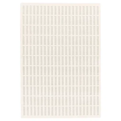 Ikea Kanariepalm Rug, Low Pile, Off-white, 5 ' 3 "x7 ' 7 " In Neutral