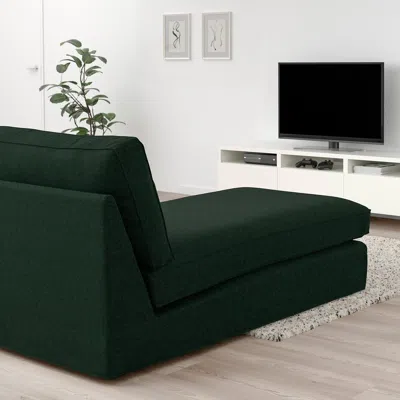 Ikea Kivik Chaise, Tallmyra Dark Green, Width: 35 3/8 "