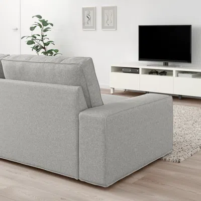 Ikea Kivik Corner Sectional, 5-seat With Chaise, Tallmyra White/black, Depth Chaise: 64 1/8 "