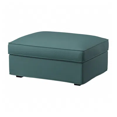 Ikea Kivik Cover For Ottoman With Storage, Kelinge Gray-turquoise