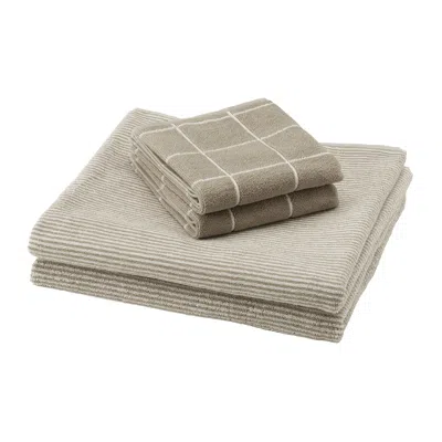Ikea Klasespirea Towel, Set Of 4, Beige, 16x28"/28x55" In Brown