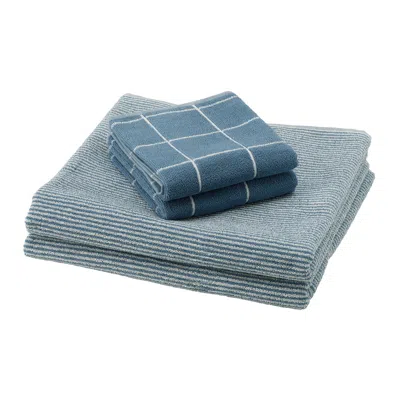 Ikea Klasespirea Towel, Set Of 4, Blue, 16x28"/28x55"
