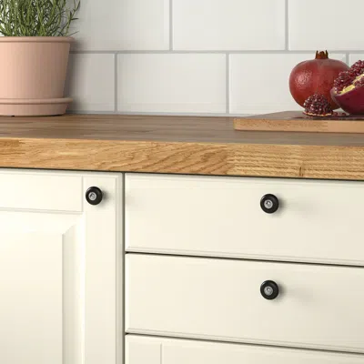 Ikea Klingstorp Knob, Black/chrome Plated, 7/8 "