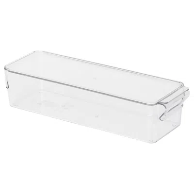 Ikea Klippkaktus Storage Box For Fridge, Clear, 12 ½x4x3 ¼ "