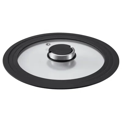 Ikea Klockren Lid, Glass/dark Gray, 7 7/8/8 5/8/9 1/2 " In Black