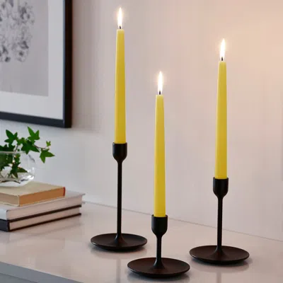 Ikea Klokhet Unscented Candle, Yellow, 9 ¾ "