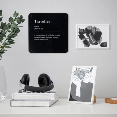 Ikea Kängsleboda Wall Decoration, Traveller, 7 ¾x7 ¾ "