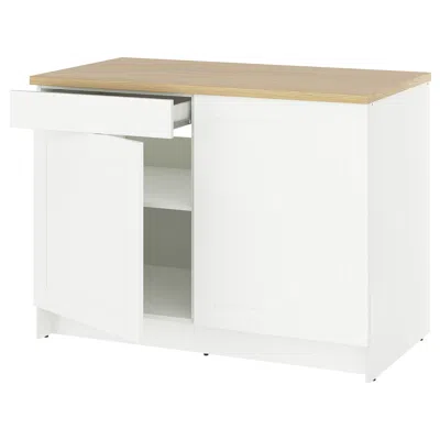 Ikea Knoxhult Base Cabinet With Doors And Drawer, White Frame, 48x24x36 "