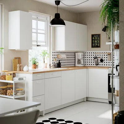 Ikea Knoxhult Corner Kitchen, White
